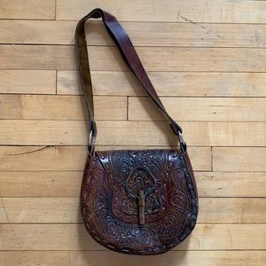 Vintage Hand Tooled Bag
